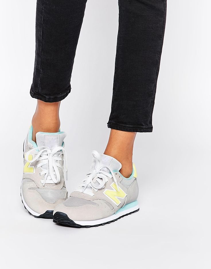 new balance asos hombre, Shop New Balance Suede Off White & Yellow 373 Trainers at ASOS.